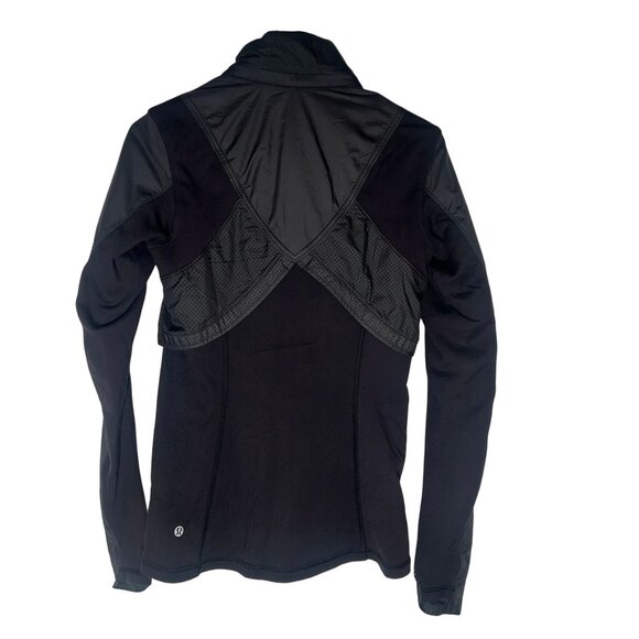 Lululemon Kanto Catch Me Run Full-Zip Reflective Jacket Women's Size 4 in Black - Picture 5 of 5